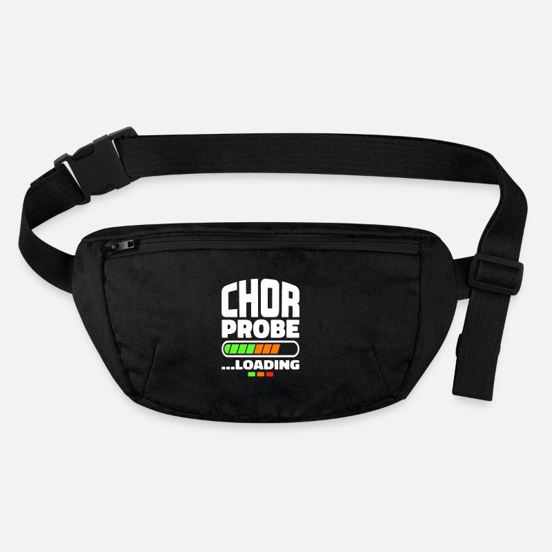 "Chorprobe loading" - Chor Sänger Singen Musik - Stanley/Stella recycelte Gürteltasche - Schwarz