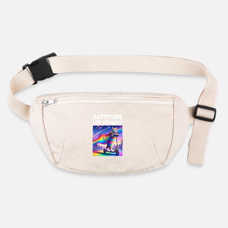 Gay pride. Cattitude for equality Stanley/Stella recycled Hip Bag 