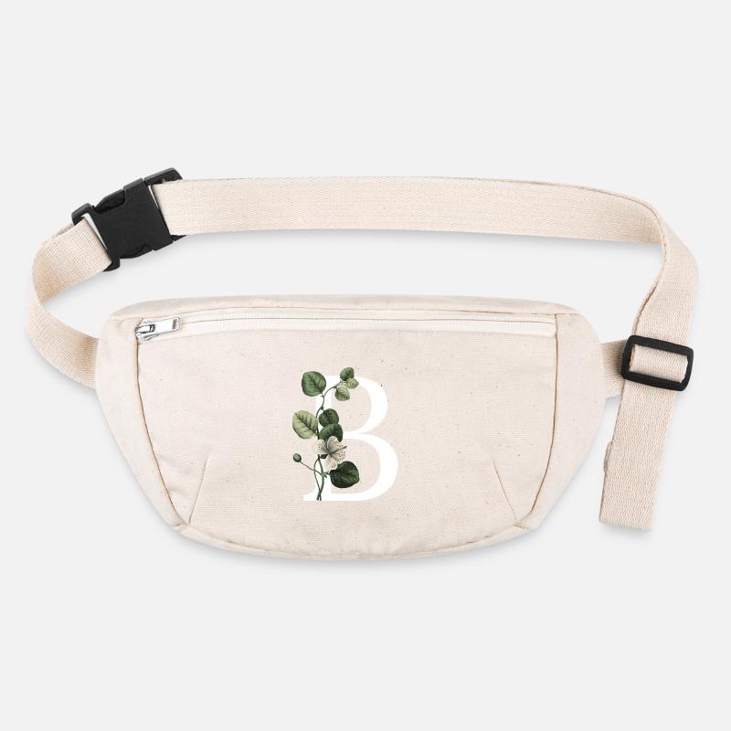Letter B Green Botanical Stanley/Stella recycled Hip Bag 