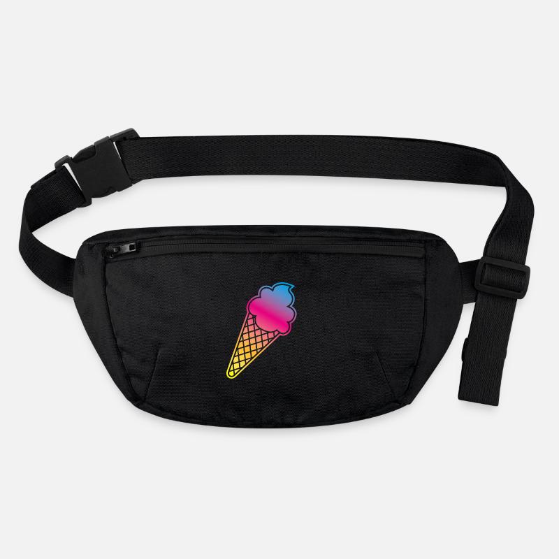 Eis Rahmen Verlauf farbenfroh Sommer Eiswaffel Ice Stanley/Stella recycelte Gürteltasche