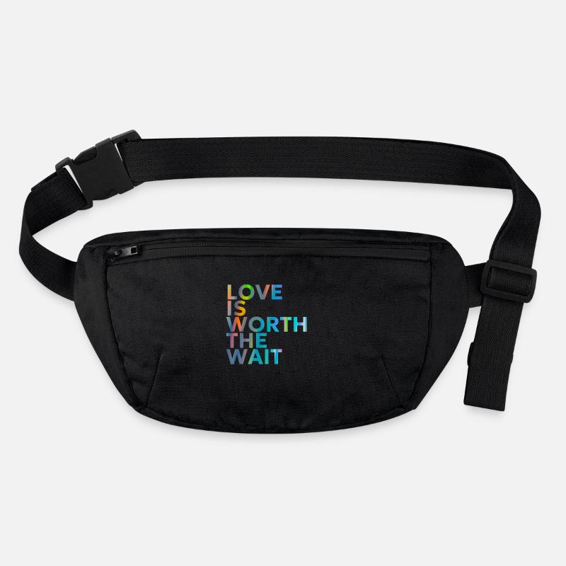 LOVE IS WORTH THE WAIT Stanley/Stella recycelte Gürteltasche