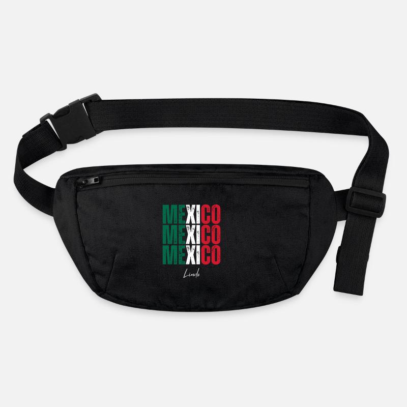 Flagge von Mexiko, mexikanischer Stolz Stanley/Stella recycelte Gürteltasche