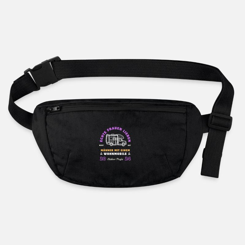 Echte Frauen lieben Männer mit einem Wohnmobile! - Stanley/Stella recycelte Gürteltasche - Schwarz