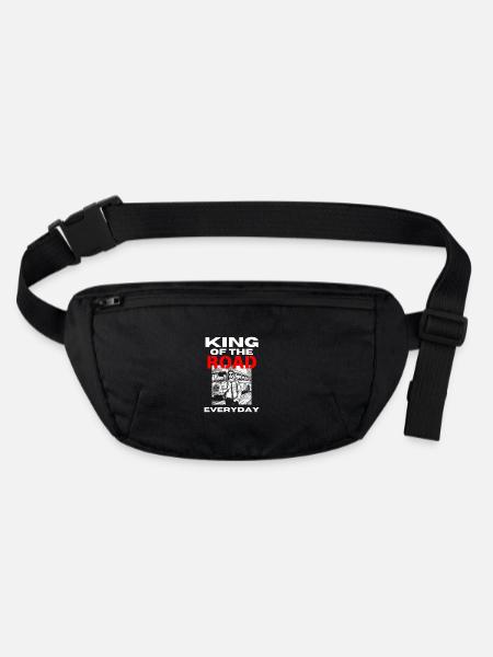King of the Road - Busdriver - Stanley/Stella recycelte Gürteltasche - Schwarz - Vorne