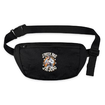 J' peux pas j'ai judo - Sac banane recyclé Stanley/Stella - noir - Devant