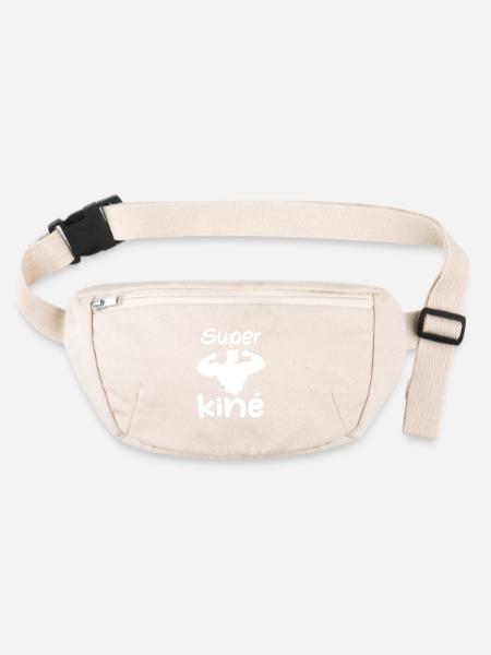 Super kiné - Sac banane recyclé Stanley/Stella - blanc naturel - Devant