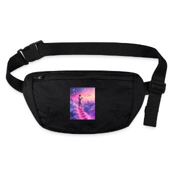 A Light in the Digital Void – Soul Over Screen - Stanley/Stella recycled Hip Bag  - black - Front
