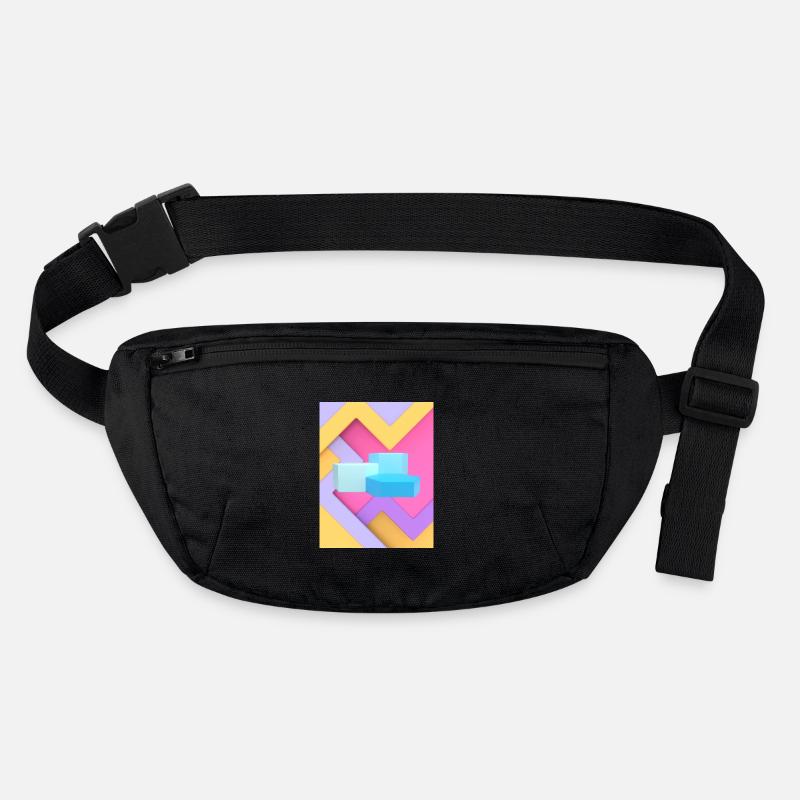 Pastel Geometric Pod Design Stanley/Stella recycled Hip Bag 