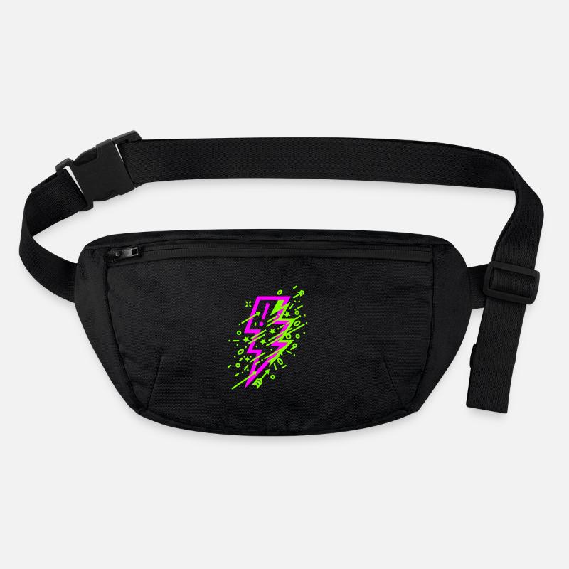Éclair cosmique vibrant en néon Sac banane recyclé Stanley/Stella