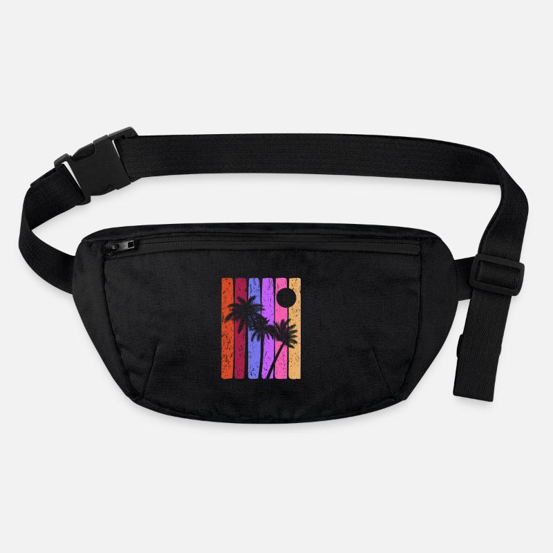 Tropical Sunset Stripes Stanley/Stella recycled Hip Bag 