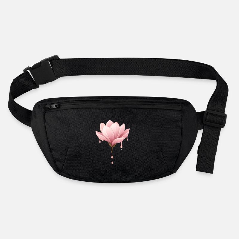 Magnolia Blossom Illustration Dripping Flower Stanley/Stella recycled Hip Bag 