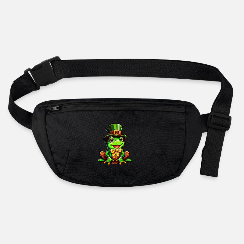 Grenouille magique avec cylindre de la Saint-Patrick Sac banane recyclé Stanley/Stella