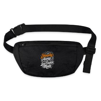 Howdy Always Danse en ligne avec stetson et bottes - Sac banane recyclé Stanley/Stella - noir - Devant