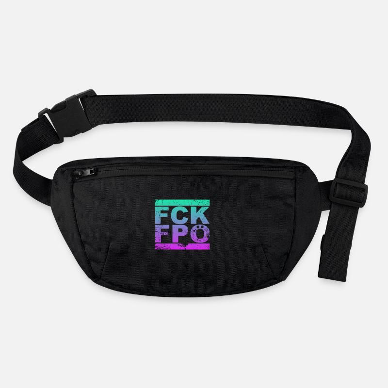 FCK FPÖ - Zeichen setzen gegen Rechts (vintage) Stanley/Stella recycelte Gürteltasche