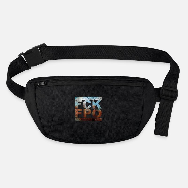 FCK FPÖ - Zeichen setzen gegen Rechts (vintage) Stanley/Stella recycelte Gürteltasche