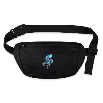kraake oktopus tentakal illu fisch tintenfisch ora - Sac banane recyclé Stanley/Stella - noir - Devant