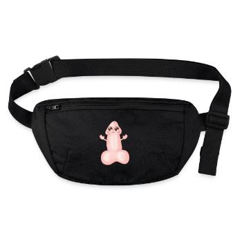 Kawaiimoji - Sac banane recyclé Stanley/Stella - noir - Devant