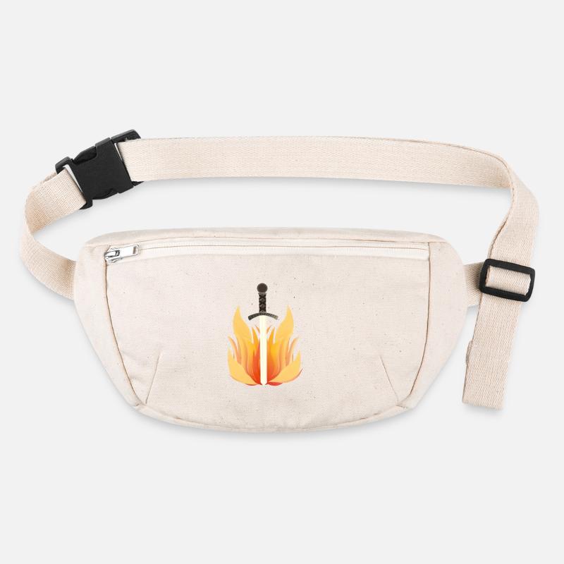 Long Sword with Flame Pattern, Fire Designs Stanley/Stella recycled Hip Bag 