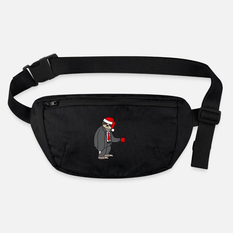 Sloth Suit Office Christmas Hat Santa Claus Stanley/Stella recycled Hip Bag 