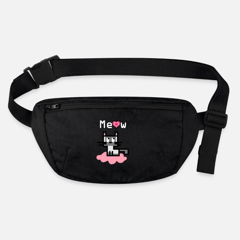 Chat de Birmanie sur un nuage rose Sac banane recyclé Stanley/Stella