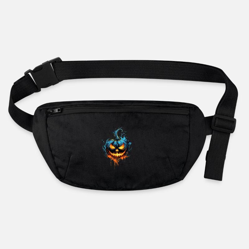 Halloween Jackolantern Pumpkin Shirt Design h/w/d Sac banane recyclé Stanley/Stella