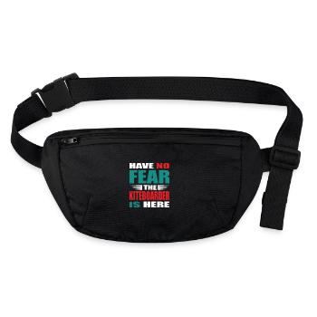 N’ayez pas peur que le kiteboarder soit là Outfit - Sac banane recyclé Stanley/Stella - noir - Devant