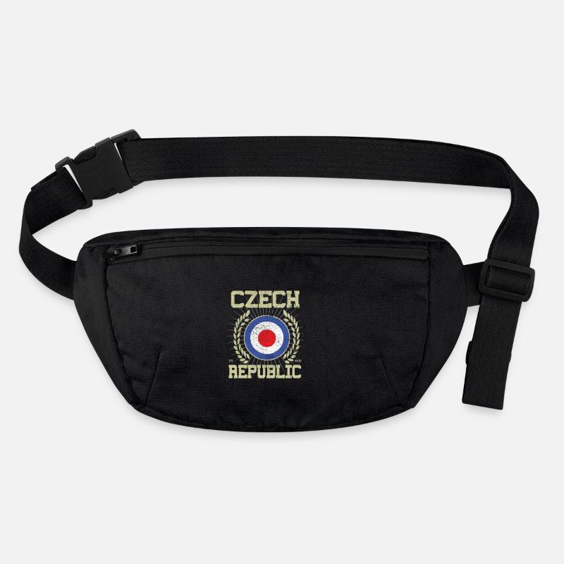 République tchèque, design tchèque cool - Sac banane recyclé Stanley/Stella - noir
