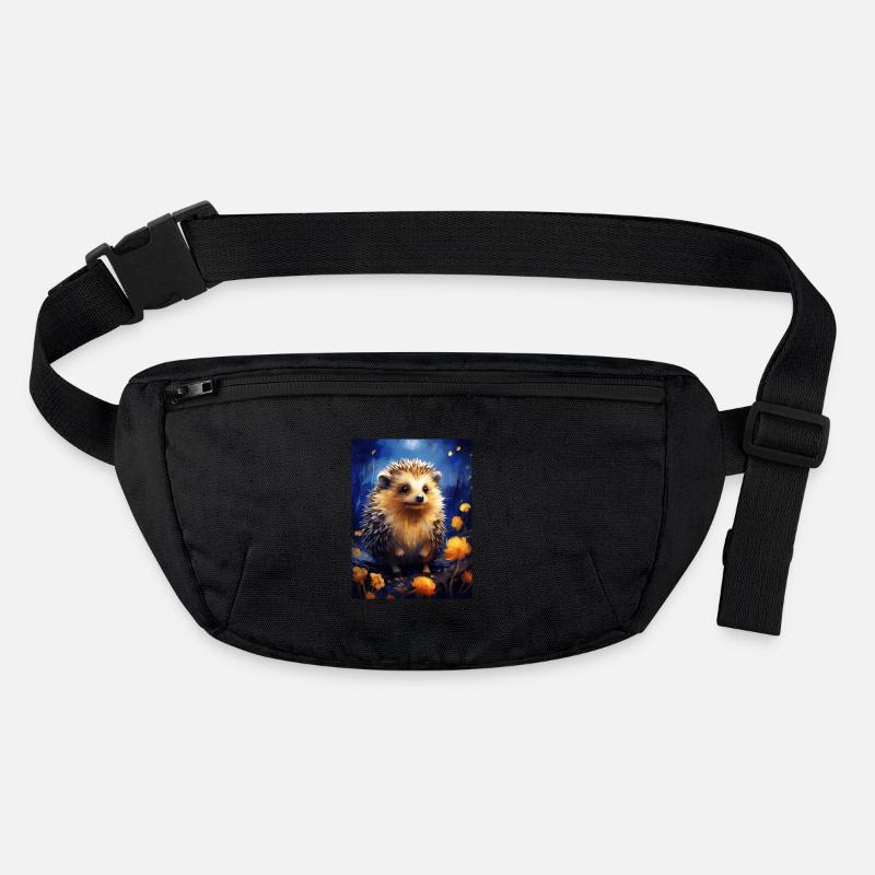 igel, van gogh, sternennacht, tier Stanley/Stella recycelte Gürteltasche