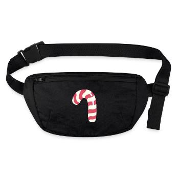 Candy cane - Stanley/Stella recycelte Gürteltasche - Schwarz - Vorne