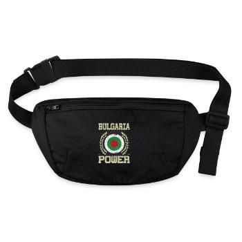 Cool Bulgarie, Design - Sac banane recyclé Stanley/Stella - noir - Devant