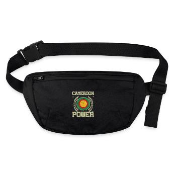 Cool Cameroun, Design - Sac banane recyclé Stanley/Stella - noir - Devant