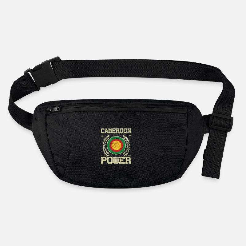 Cooles Kamerun, Design - Stanley/Stella recycelte Gürteltasche - Schwarz