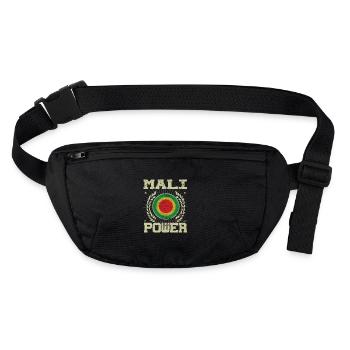 Cool Mali Design - Sac banane recyclé Stanley/Stella - noir - Devant