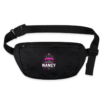 Her Highness Nancy enters the room - Stanley/Stella recycled Hip Bag  - black - Front
