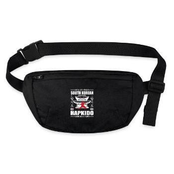 Conception d’arts martiaux Hapkido cool avec Kanji - Sac banane recyclé Stanley/Stella - noir - Devant