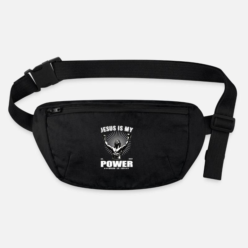 Jésus est mon pouvoir - Boxing Design Sac banane recyclé Stanley/Stella