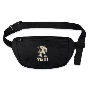 Yeti – Feel the Himalaya - cool monster design - Stanley/Stella recycled Hip Bag  - black - Front