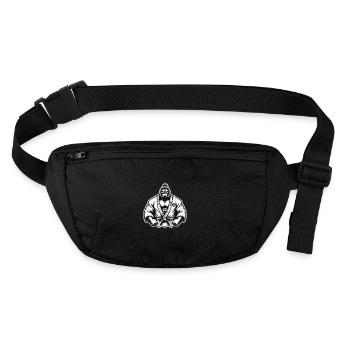 Martial Arts Gorilla – Strength and Dominance - Stanley/Stella recycled Hip Bag  - black - Front