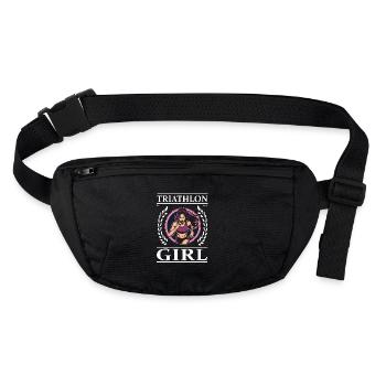 Triathlon Girl – Pour l’athlète d’endurance - Sac banane recyclé Stanley/Stella - noir - Devant