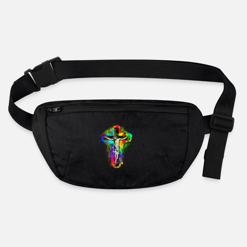 Jesus Christ Cross Stanley/Stella recycled Hip Bag 