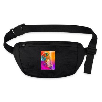 Rafis Warrior - Stanley/Stella recycelte Gürteltasche - Schwarz - Vorne
