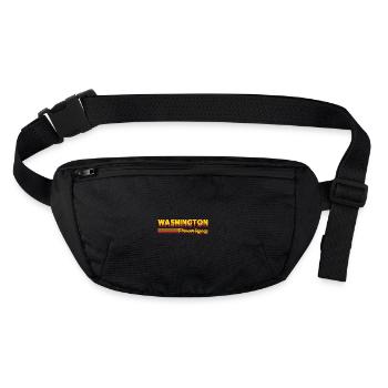 cool Washington États-Unis États design - Sac banane recyclé Stanley/Stella - noir - Devant