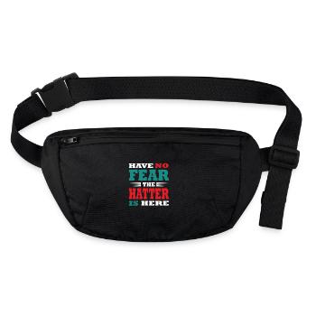 Have no Fear the Hutmacher is here Outfit - Stanley/Stella recycled Hip Bag  - black - Front