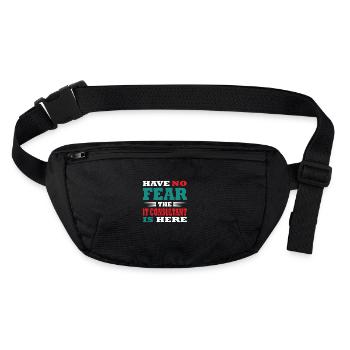 Have no Fear the IT Berater is here Outfit - Stanley/Stella recycelte Gürteltasche - Schwarz - Vorne