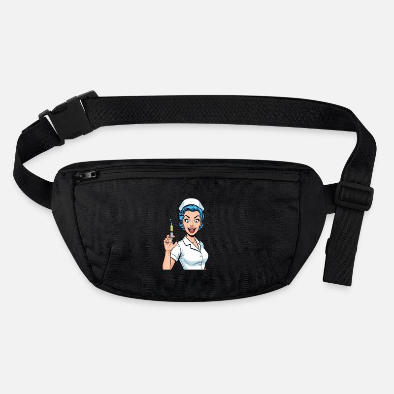 Infirmière folle bande dessinée Pop Art seringue Sac banane recyclé Stanley/Stella
