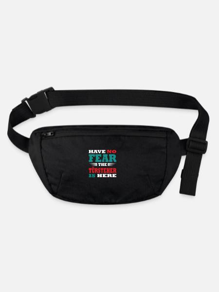 N’ayez pas peur, le Türsteher est là Tenue - Sac banane recyclé Stanley/Stella - noir - Devant
