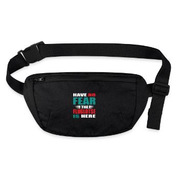 Have no Fear the Air Traffic Controller is here Outfit - Stanley/Stella recycled Hip Bag  - black - Front