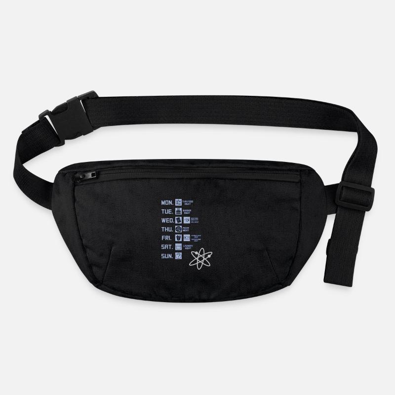 Retro Weekly Planning Illustration Stanley/Stella recycled Hip Bag 
