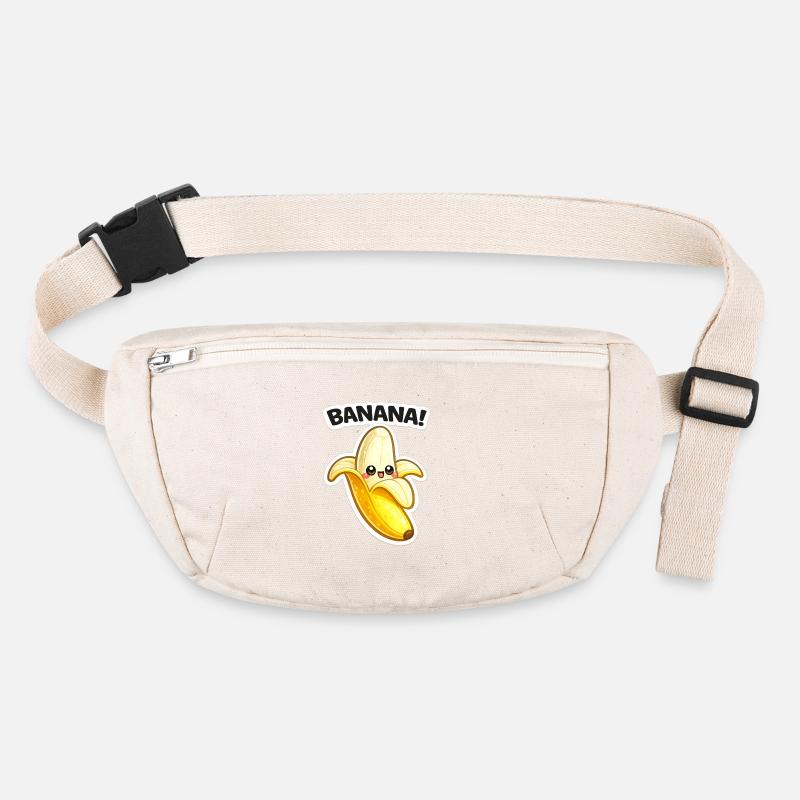Impression de banane dessinée Kawaii Sac banane recyclé Stanley/Stella