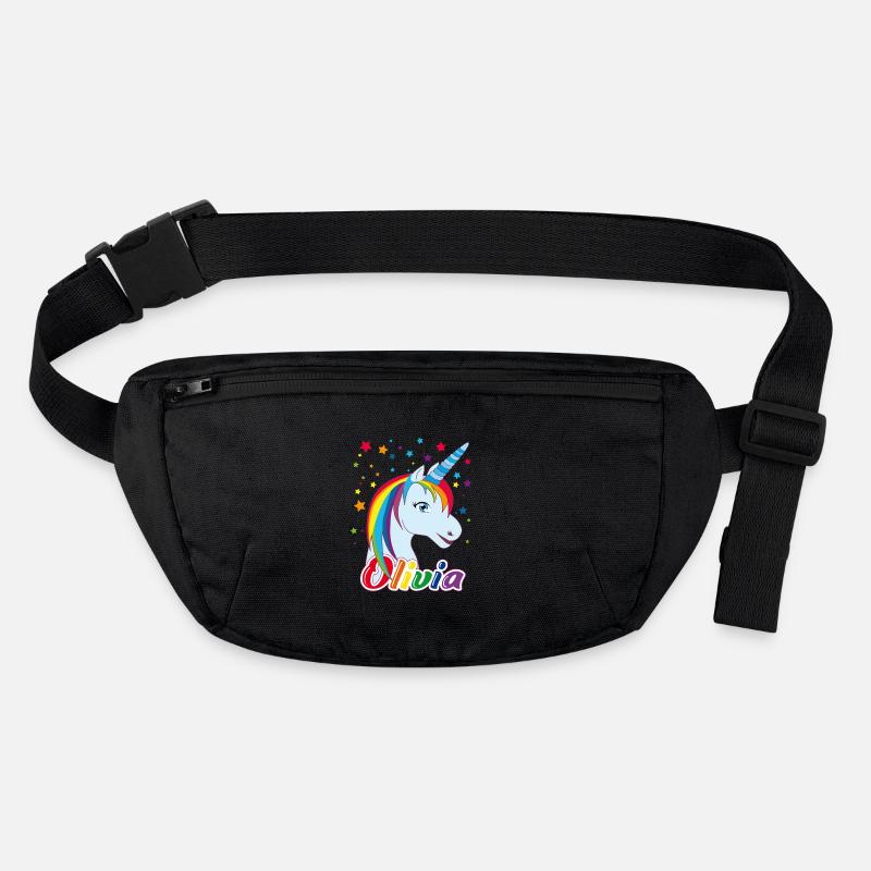 Einhorn Olivia Regenbogen  Stanley/Stella recycelte Gürteltasche